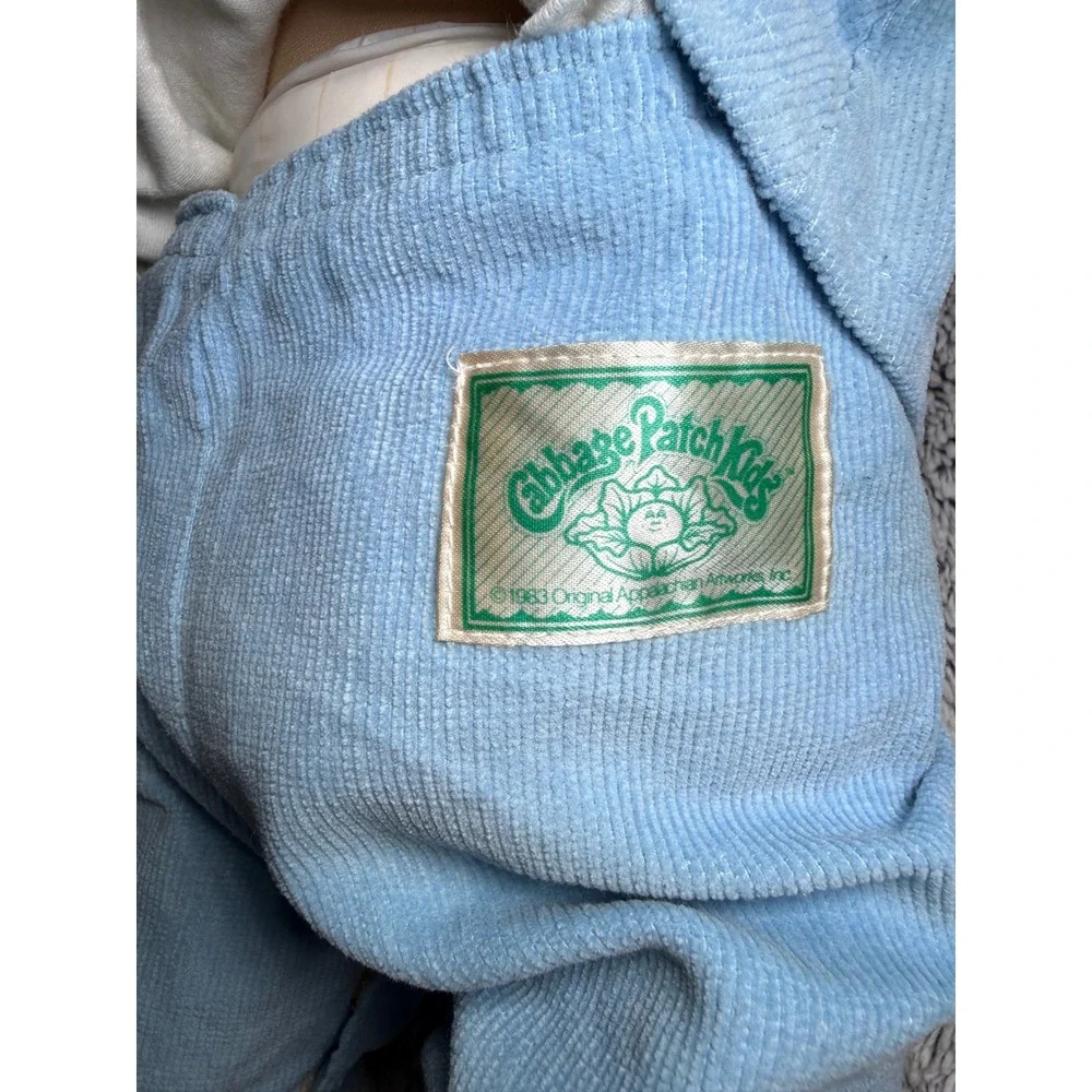 Vintage 1985 Cabbage Patch Kids Pacifier Boy Doll Coleco Blond Blue Eyes Papers
